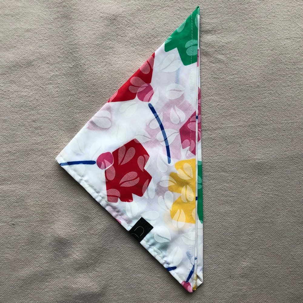 Abstract flower handkerchief